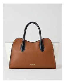 Lisbon Tote Bag in Brown Combo