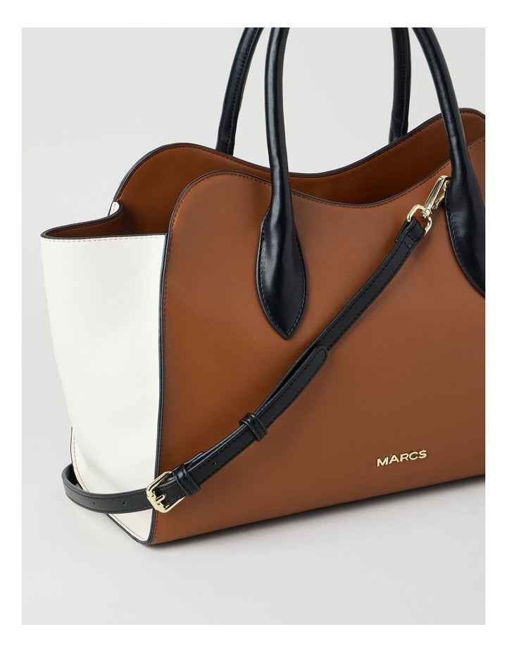 Lisbon Tote Bag in Brown Combo