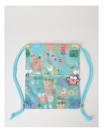 Swim Bag with Charm in Green