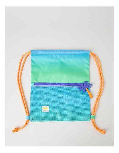 Swim Bag in Ombre Blue/Green