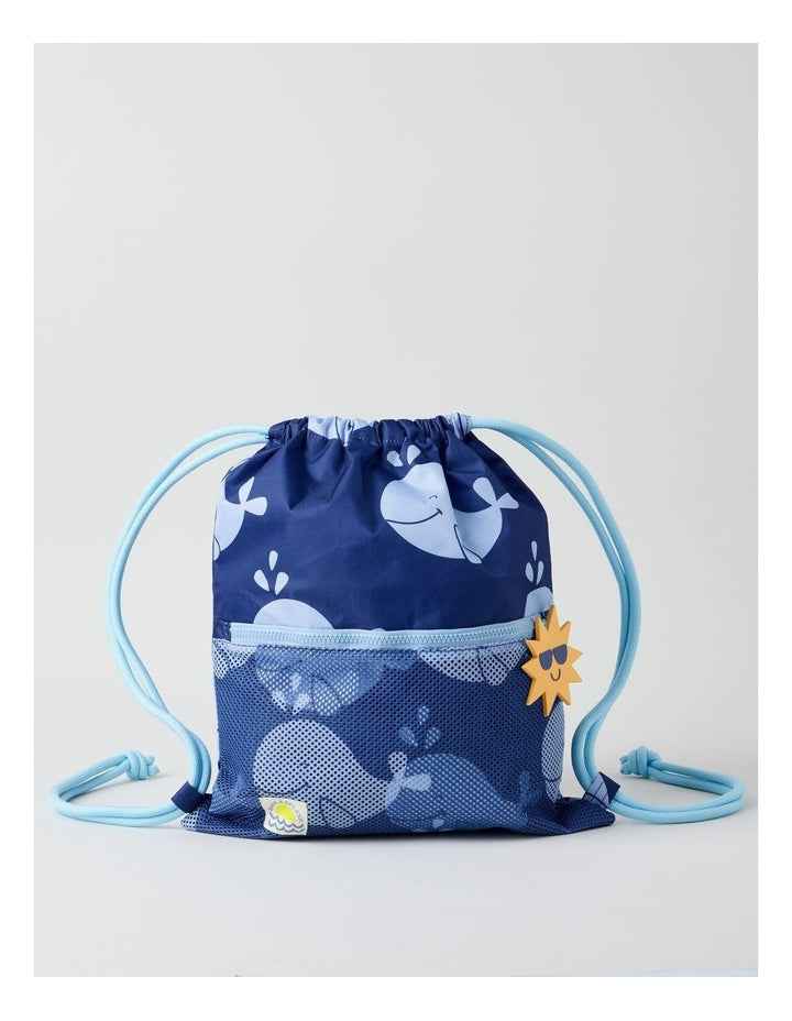 Whale Swim Bag in Blue