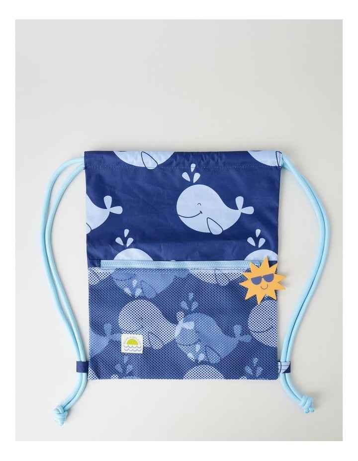 Whale Swim Bag in Blue