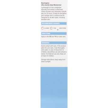 Neutrogena Ultra Gentle Daily Face Moisturiser Sensitive 100mL