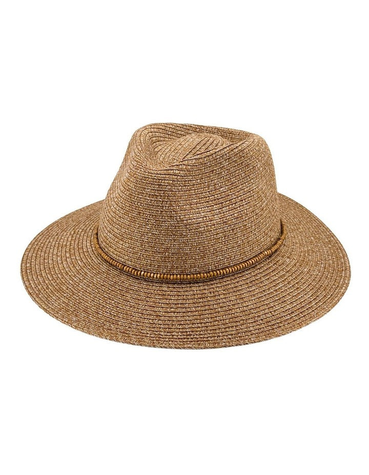 Clover Fedora Summer Hat in Cinnamon