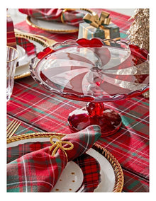 Christmas Candy Cane Cake Stand 25cm in Red