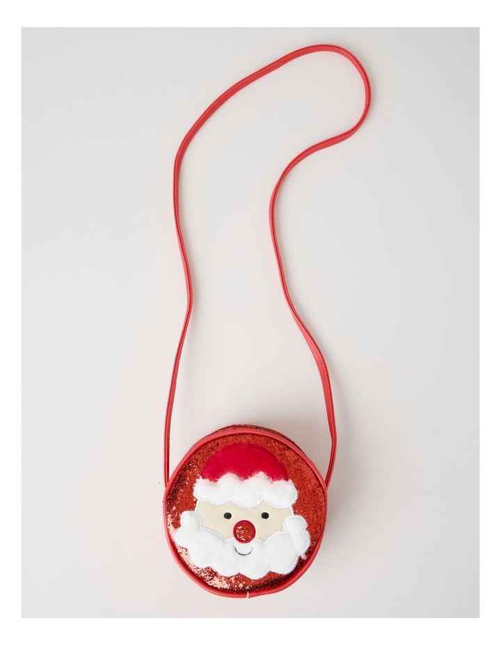 Myer Giftorium Fluffy Santa Bag in Red