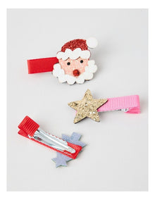 Myer Giftorium 3 Pack Novelty Christmas Hair Clips