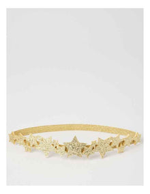 Myer Giftorium Glitter Star Headband in Gold
