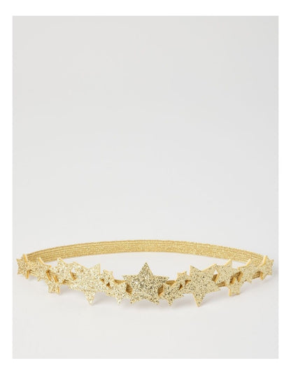 Myer Giftorium Glitter Star Headband in Gold