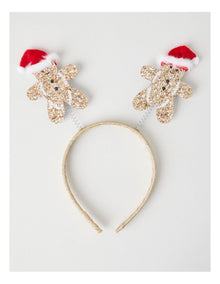 Myer Giftorium Gingerbread Man Headband in Gold