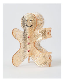 Myer Giftorium Gingerbread Man Claw Clip in Gold