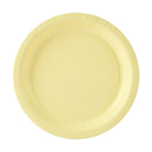 16 Piece Pastel Yellow Paper Plates