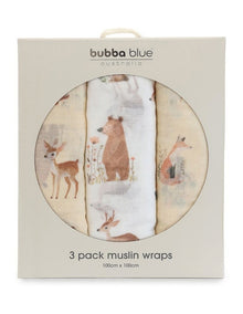 Enchanted 3pk Muslin Wraps