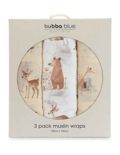 Enchanted 3pk Muslin Wraps