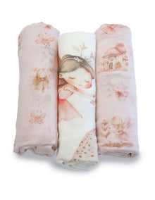 Fairy Princess 3pk Muslin Wraps