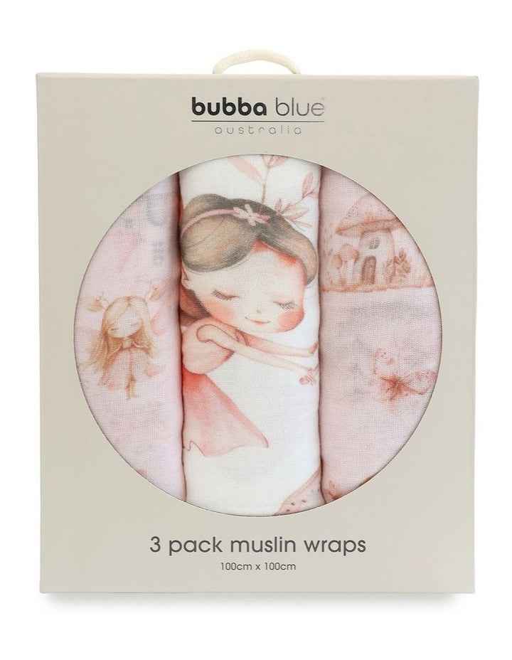 Fairy Princess 3pk Muslin Wraps