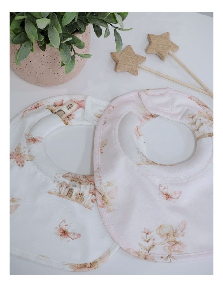 Fairy Princess 2pk Dribble Bibs