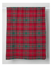 Christmas Blanket in Red Tartan