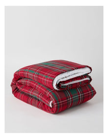 Christmas Blanket in Red Tartan