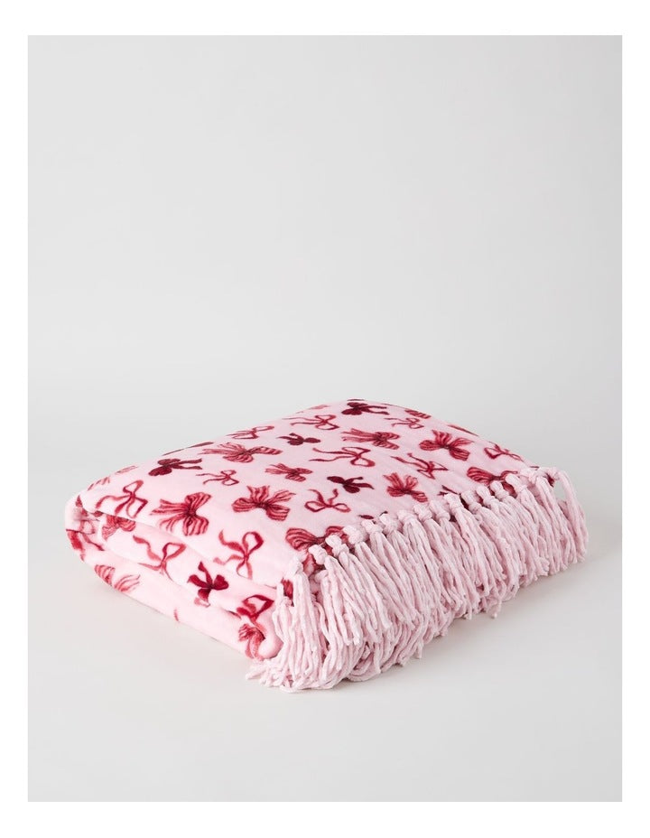 Xmas Novelty Blanket in Jolly Red