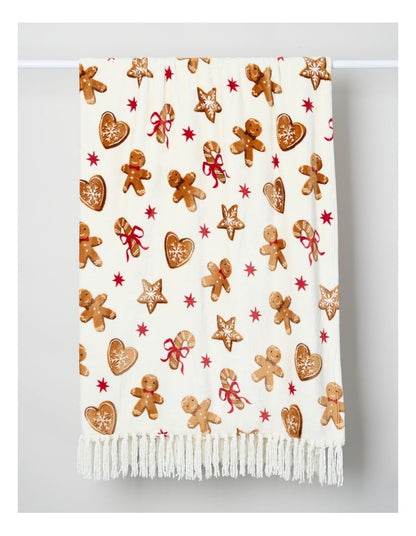Xmas Novelty Blanket in Lux Snow