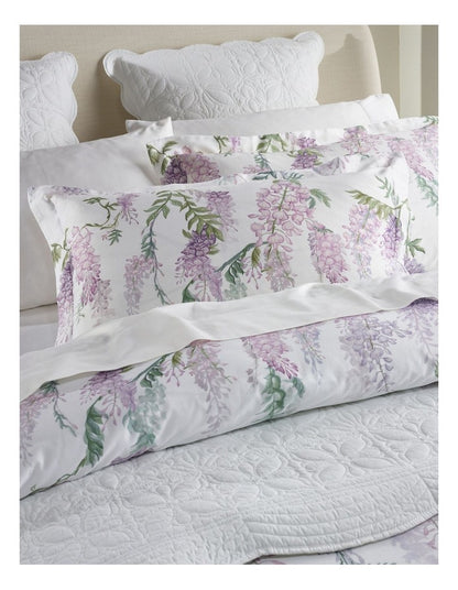 Wisteria Cotton Sateen Quilt Cover Set in Lilac