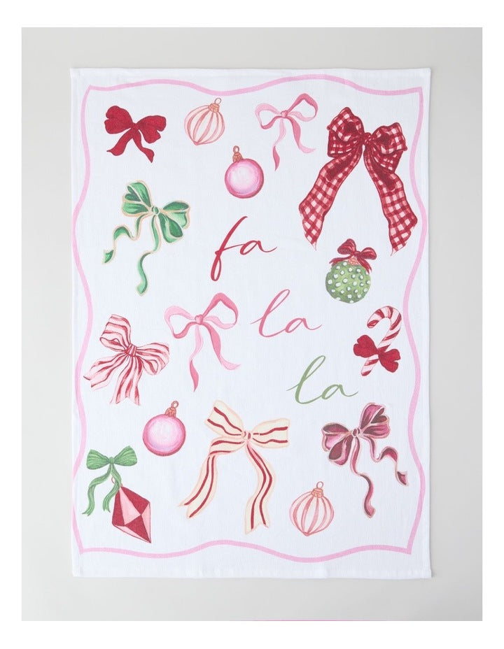 Christmas Chin Chin Tea Towel Set of 2