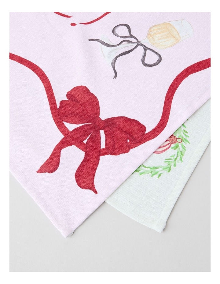 Christmas Be Merry Tea Towel Set of 2