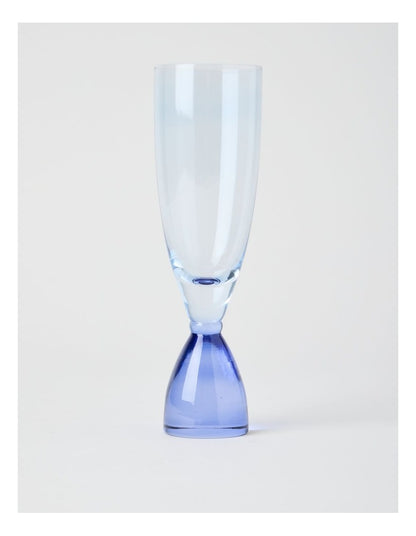 Two Tone Flute Set of 2 250ml in Blue