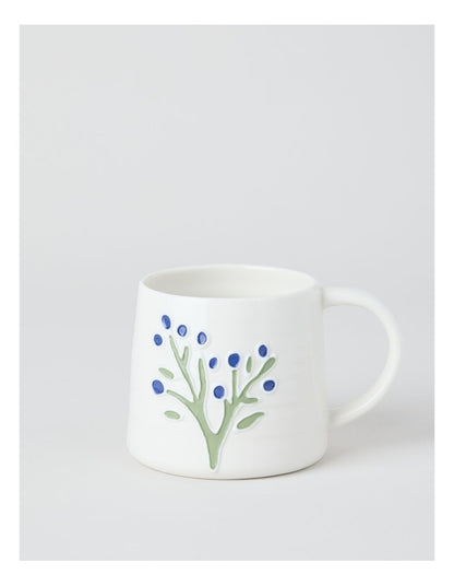 Floral Mug in Blue