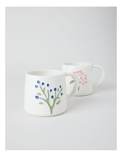 Floral Mug in Blue
