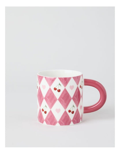 Diamond Mug in Pink