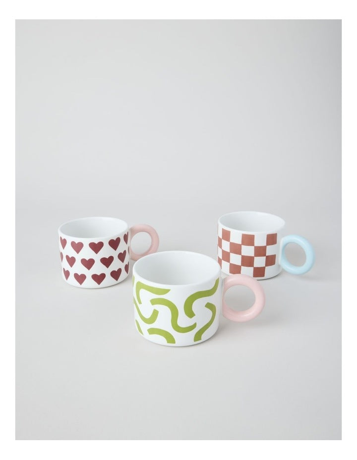 Mimi Mug in Green and Pink