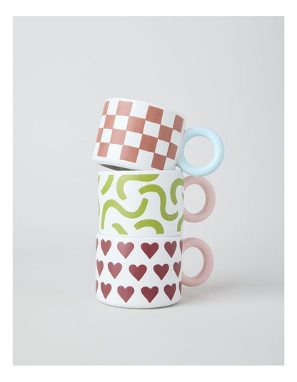 Mimi Mug Brown and Blue Check