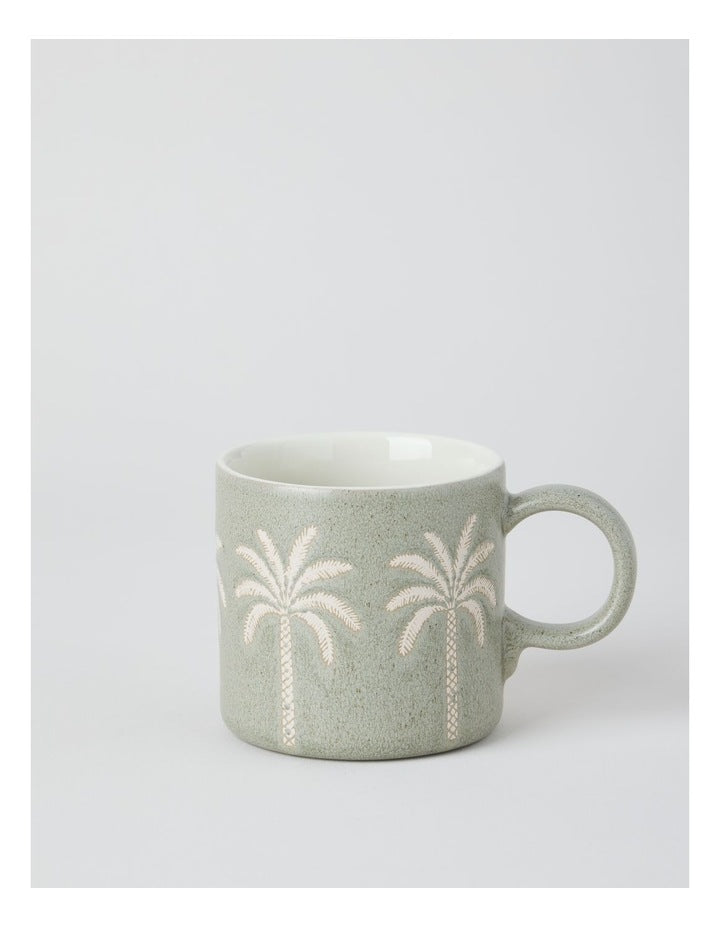 Palm Mug in Green