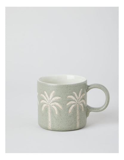 Palm Mug in Green