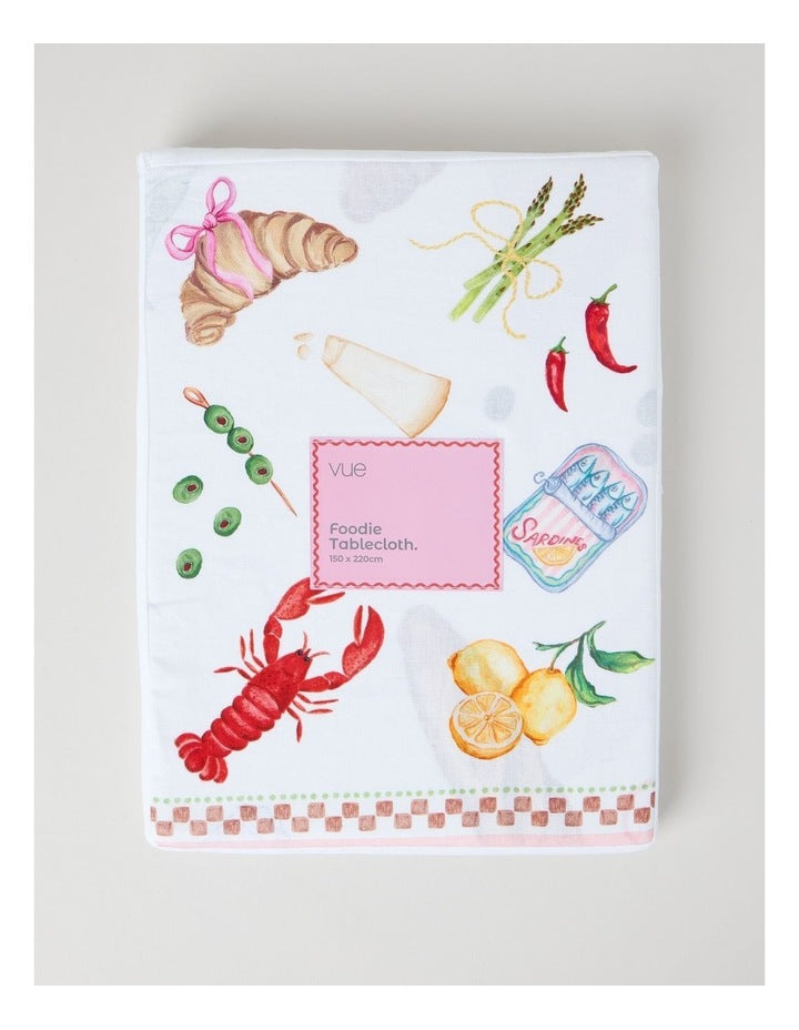 Foodie Tablecloth 150 x 220cm