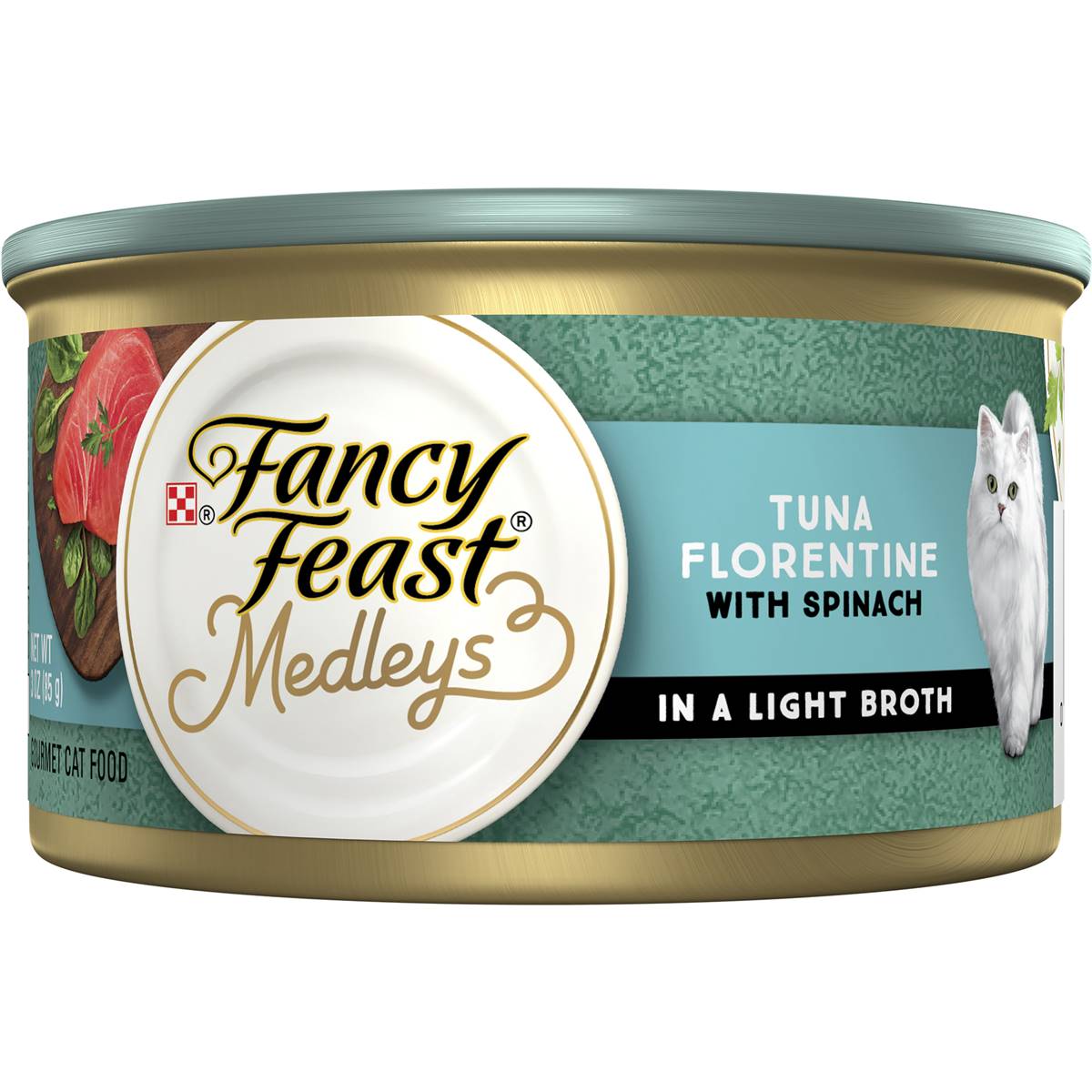 Fancy Feast Medleys Tuna Florentine Delicate Sauce Wet Cat Food 85g
