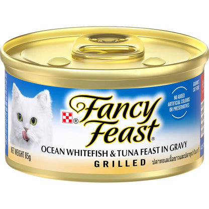 Fancy Feast Classic Ocean Whitefish Tuna Gravy Grilled Wet Cat Food 85g
