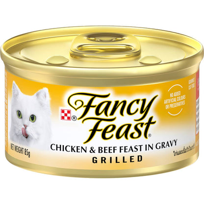 Fancy Feast Grilled Chicken & Beef Feast In Gravy 85g