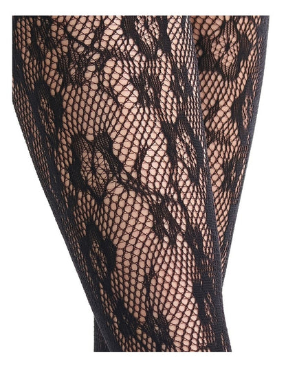 Blossom Net Knee High in Black