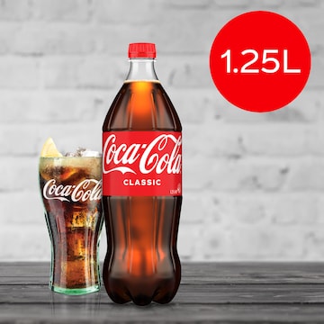 Coca-Cola Classic  Soft Drink Bottle 1.25L