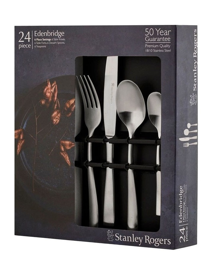 Edenbridge Stainless Steel 18/10 24pc Cutlery Set