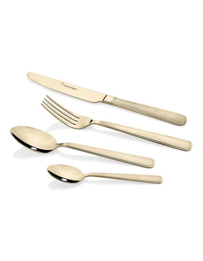 Swansea Champagne Gold 18/10 16pc Cutlery Set
