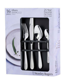 Albany Stainless Steel Dual Finish 18/0 16pc Cutlery Set