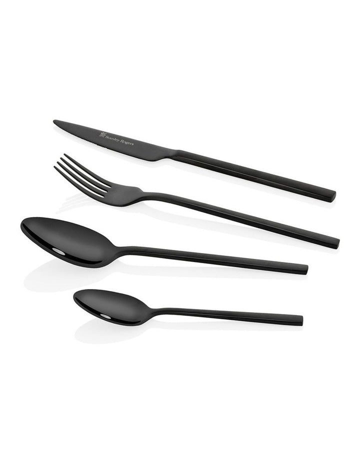 Hereford Black 18/0 16pc Cutlery set