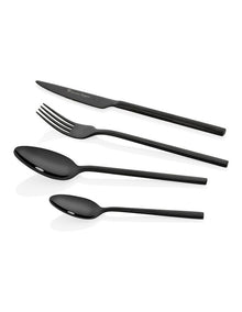 Hereford Black 18/0 16pc Cutlery set