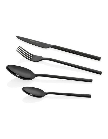 Hereford Black 18/0 16pc Cutlery set