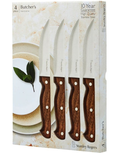 Butcher's Steak Knives Set 4pc