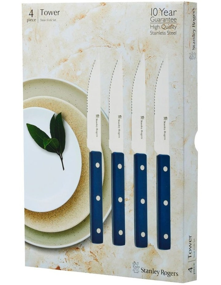 Tower Steak Knives Set 4pc